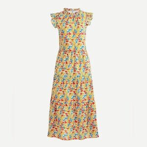 J.Crew Liberty tiered dress in poppy and daisy print, Size M